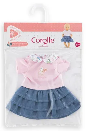 12" T-Shirt & Ruffled Skirt Paris