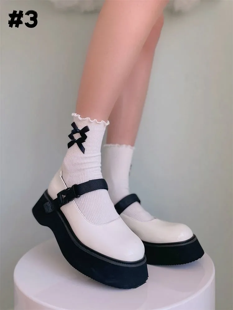 8 Options Lolita Ruffled Cuff Ankle Socks