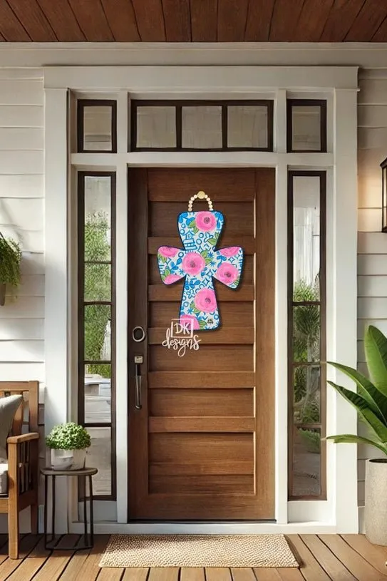 Chinoiserie Cross Large Door Hanger