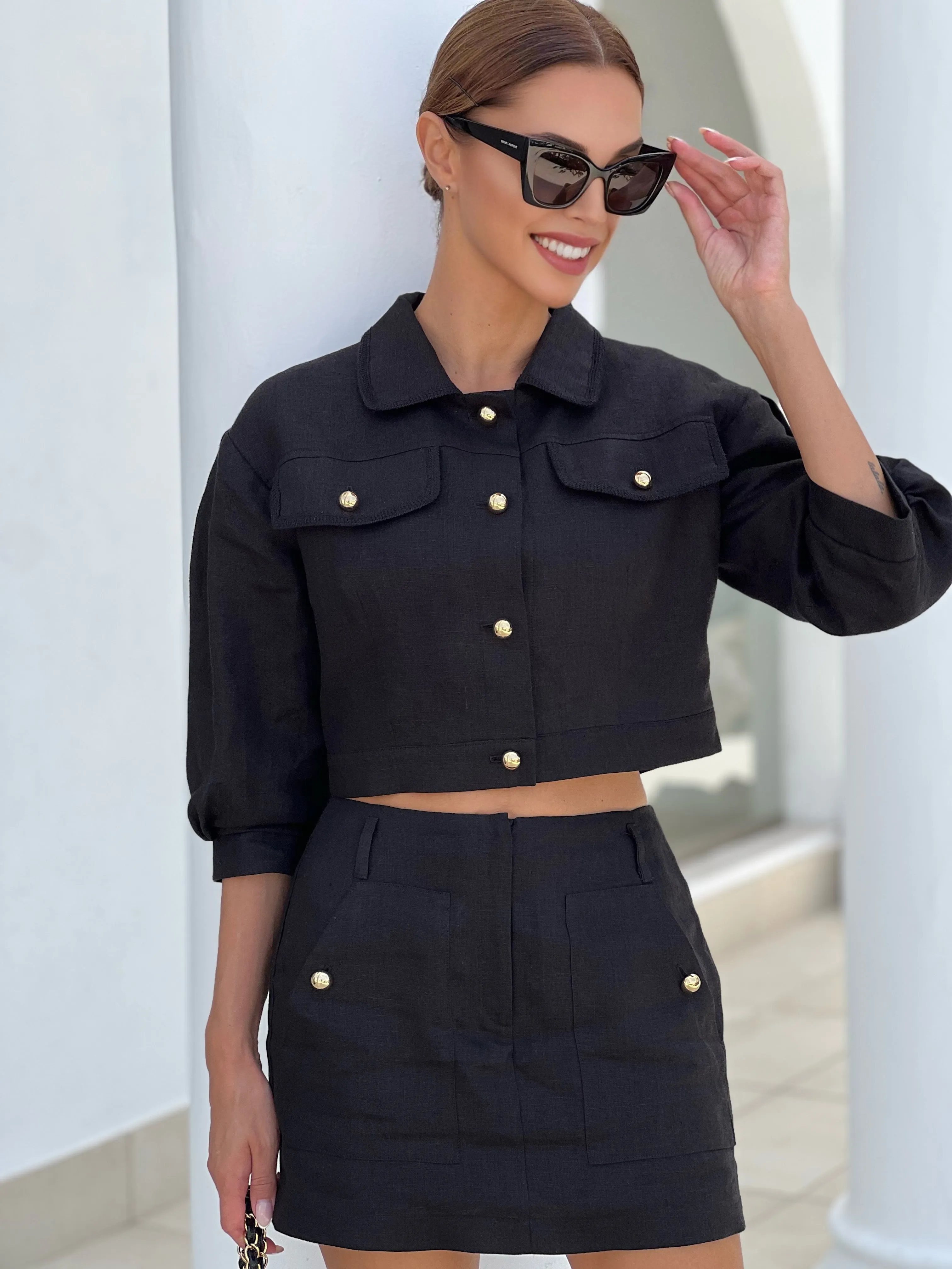 DOVE linen SKORT(skirt - shorts)