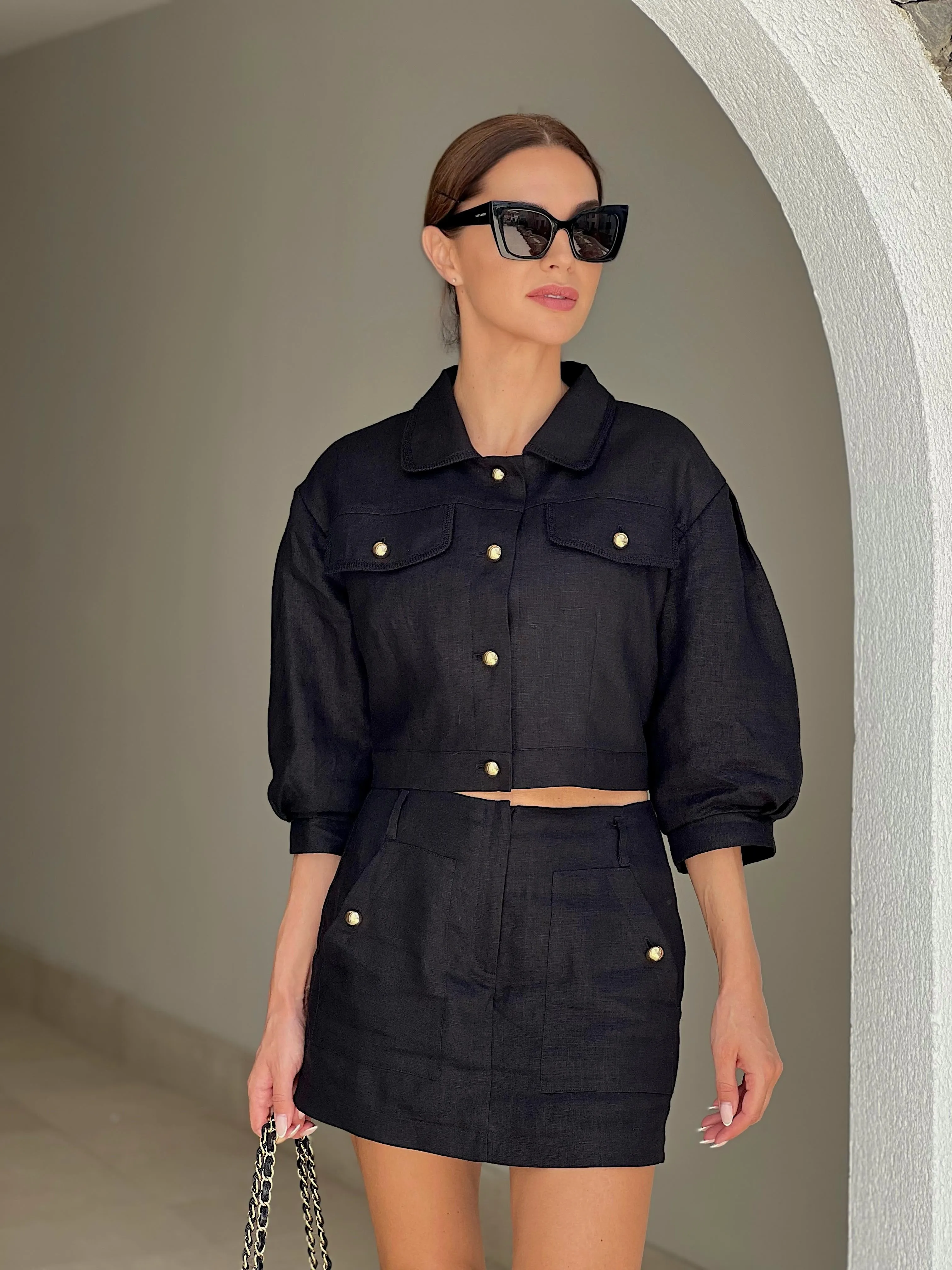 DOVE linen SKORT(skirt - shorts)