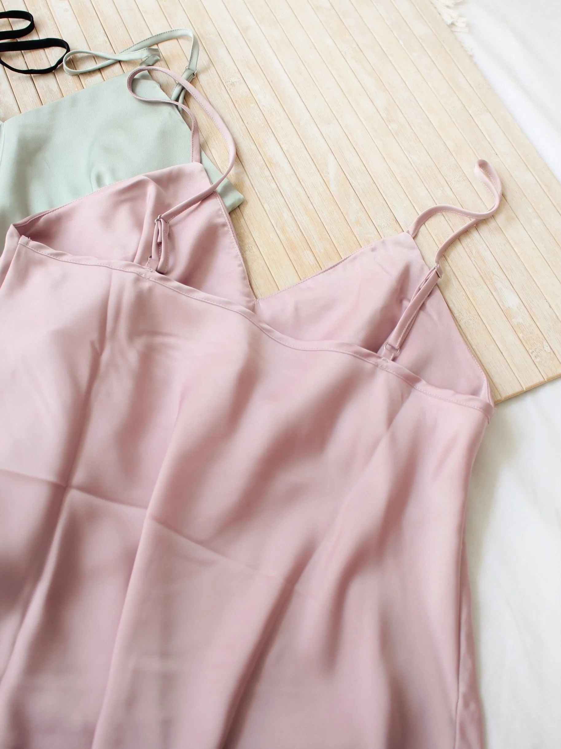 FANDI Satin Silk Tank Pyjamas