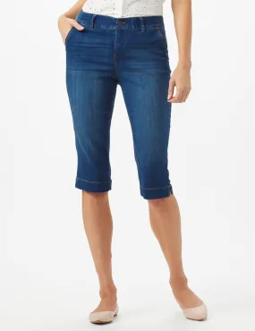 Goddess Fit Mid Rise Pedal Pusher Skinny