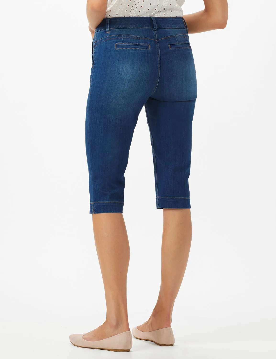 Goddess Fit Mid Rise Pedal Pusher Skinny