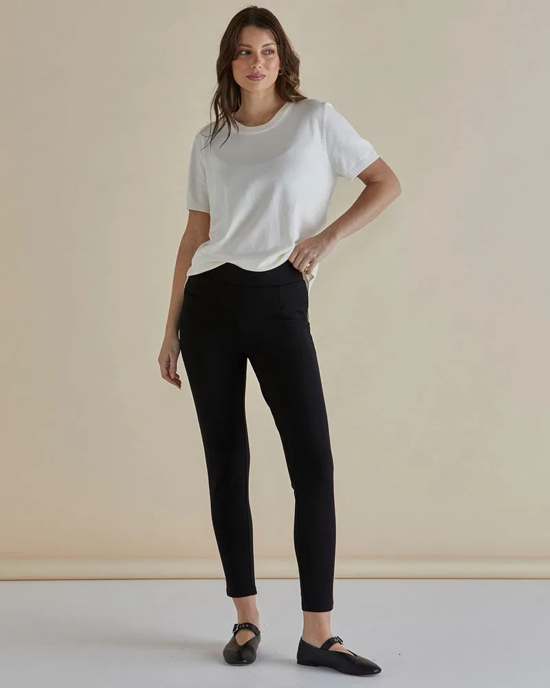 Gwen Ponte Legging - Black