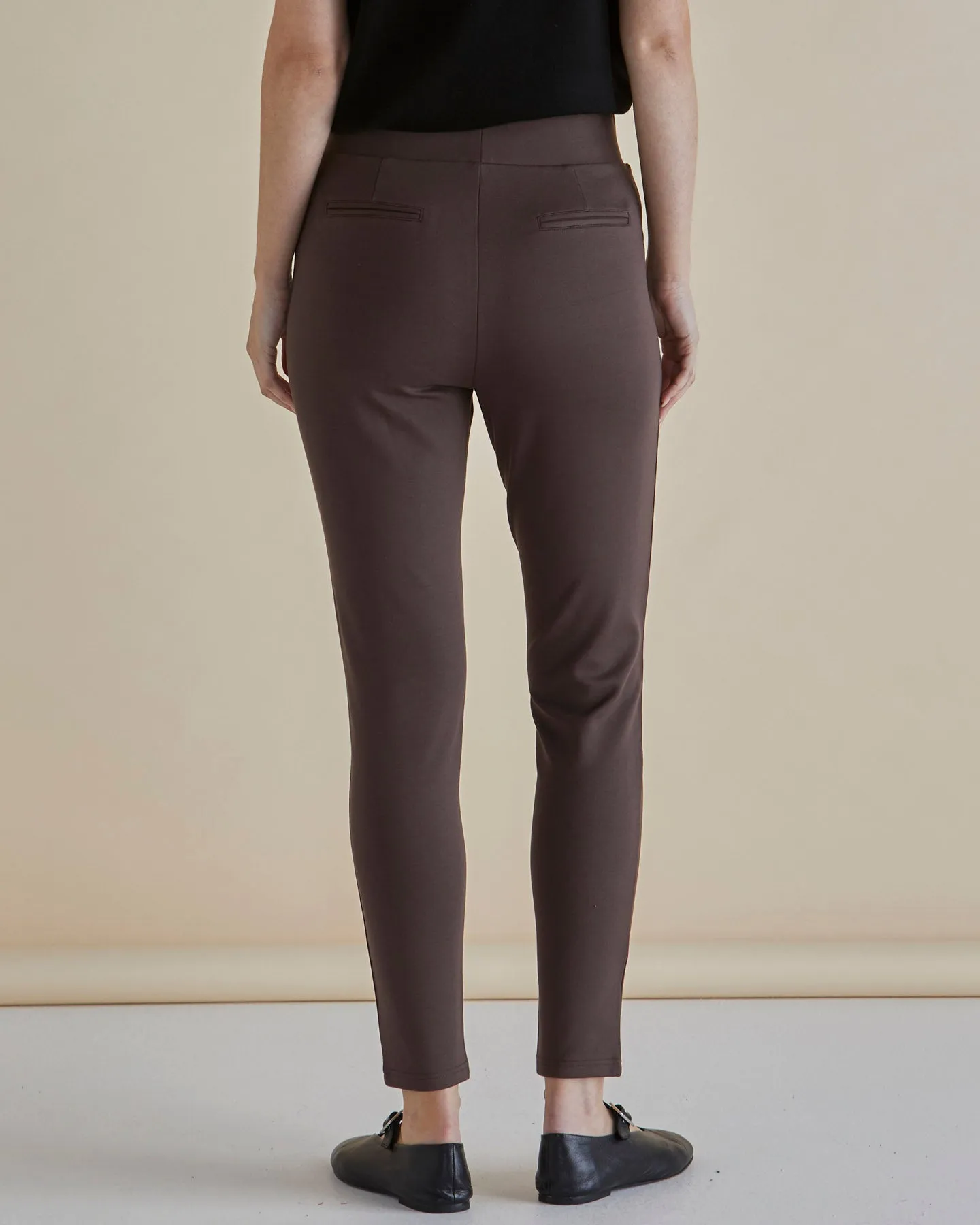 Gwen Ponte Legging - Brown