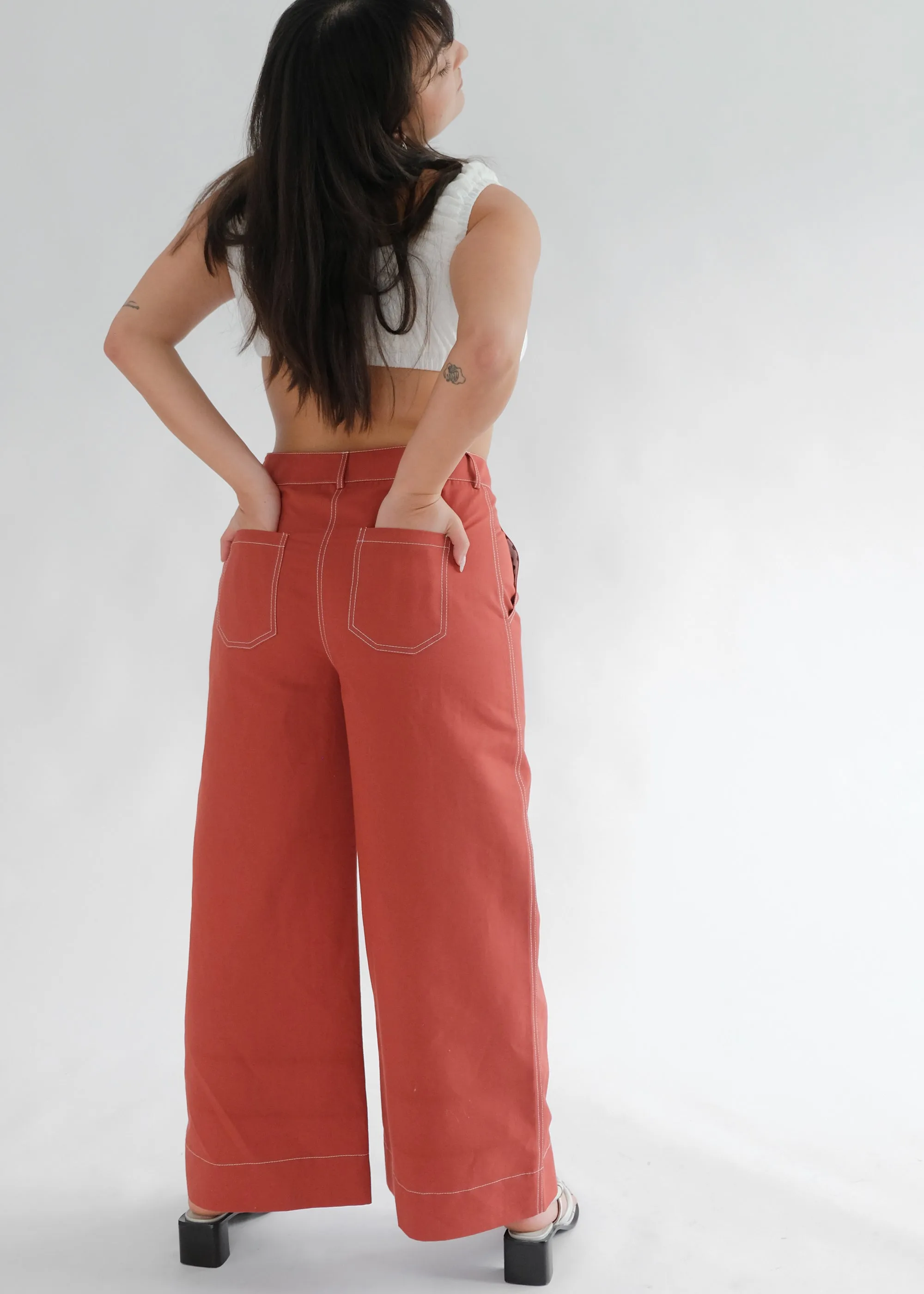 High Kick Trousers (Redwood)