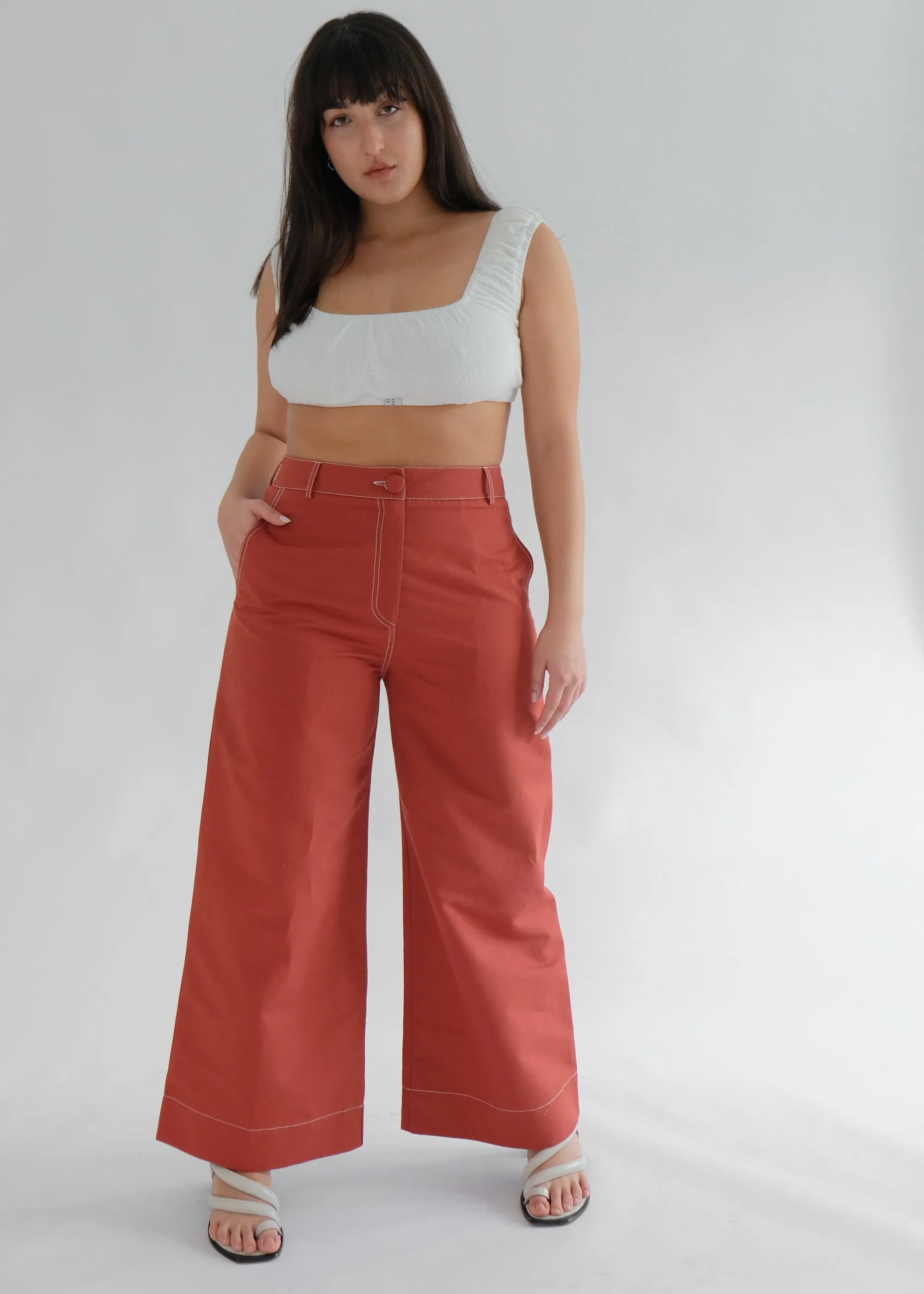 High Kick Trousers (Redwood)