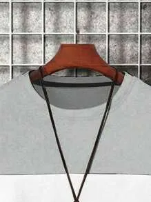 Homme  Plus Size Round Neck Color Block Sweatshirt