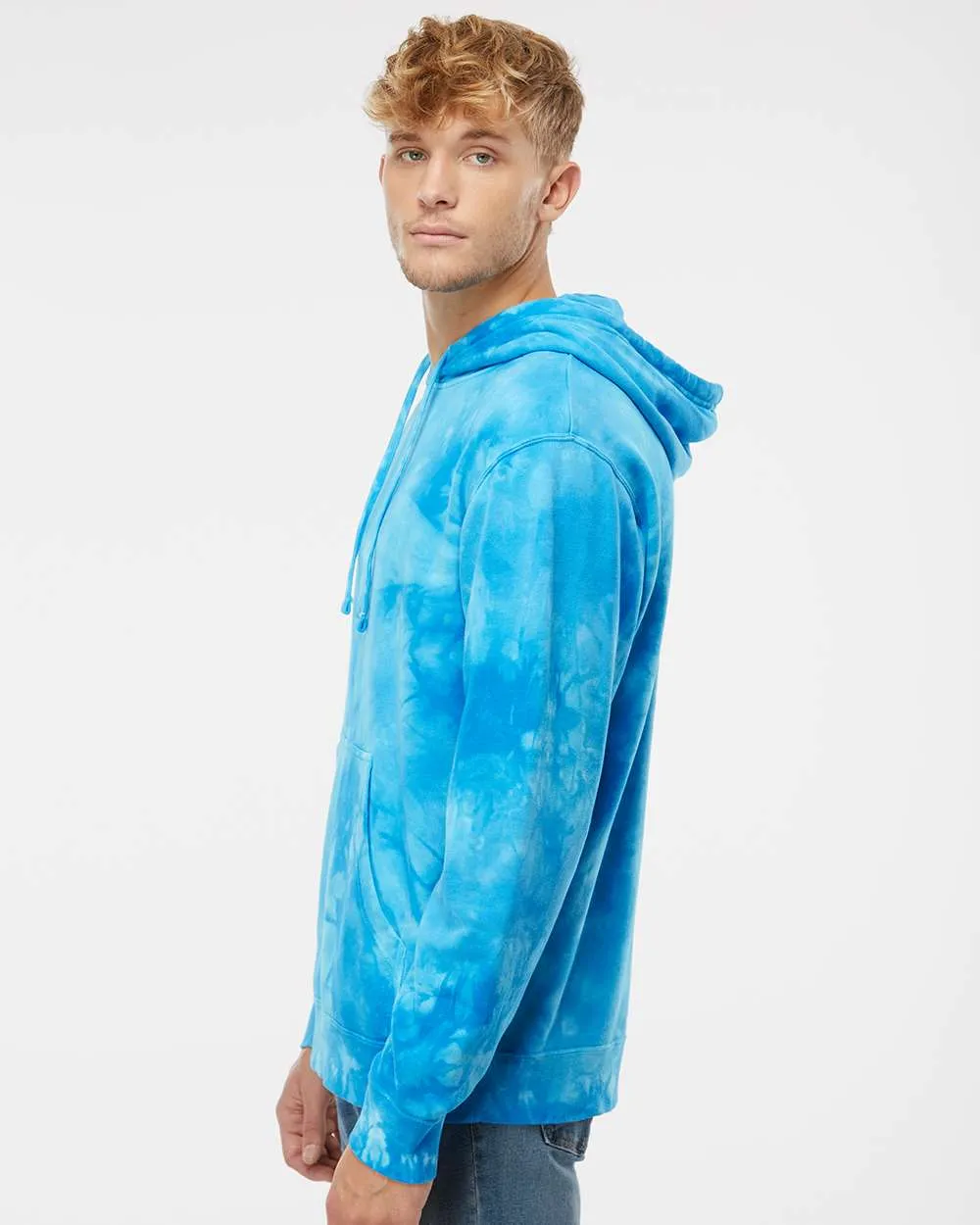 Independent Trading Co. Midweight Tie-Dyed Hooded Sweatshirt PRM4500TD
