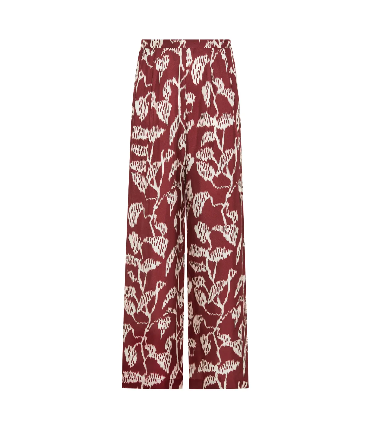 Isola Silk Trouser in Burgundy Vine