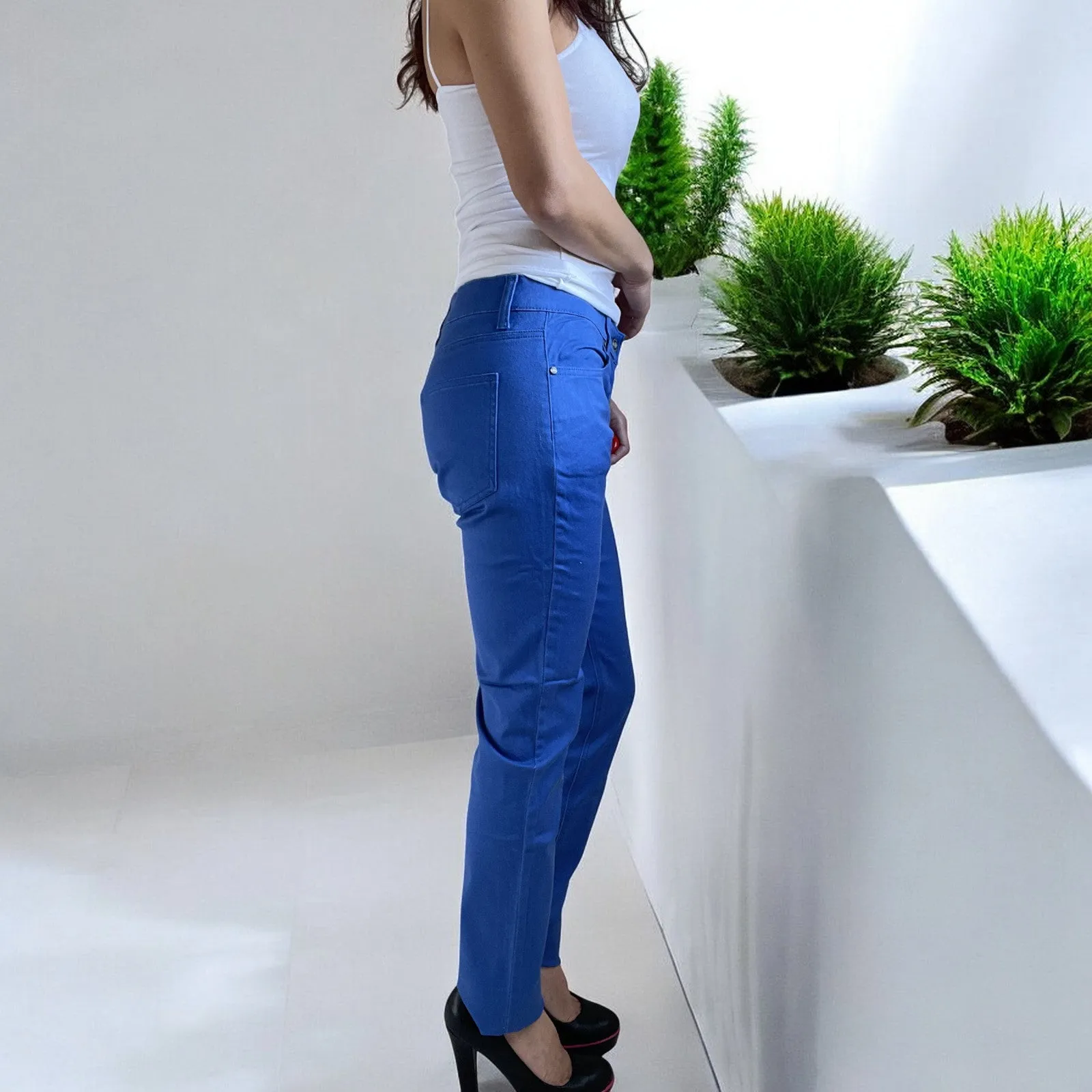 Jawbreaker Essestial Low Rise 5-Pocket Blue Stretchy Denim Slim Fit Skinny Jeans