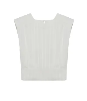 Matilda Crop Top in Ivory