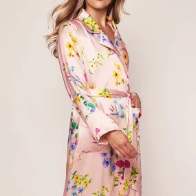 Mulberry Silk Robe Brilliant Botanical Blush