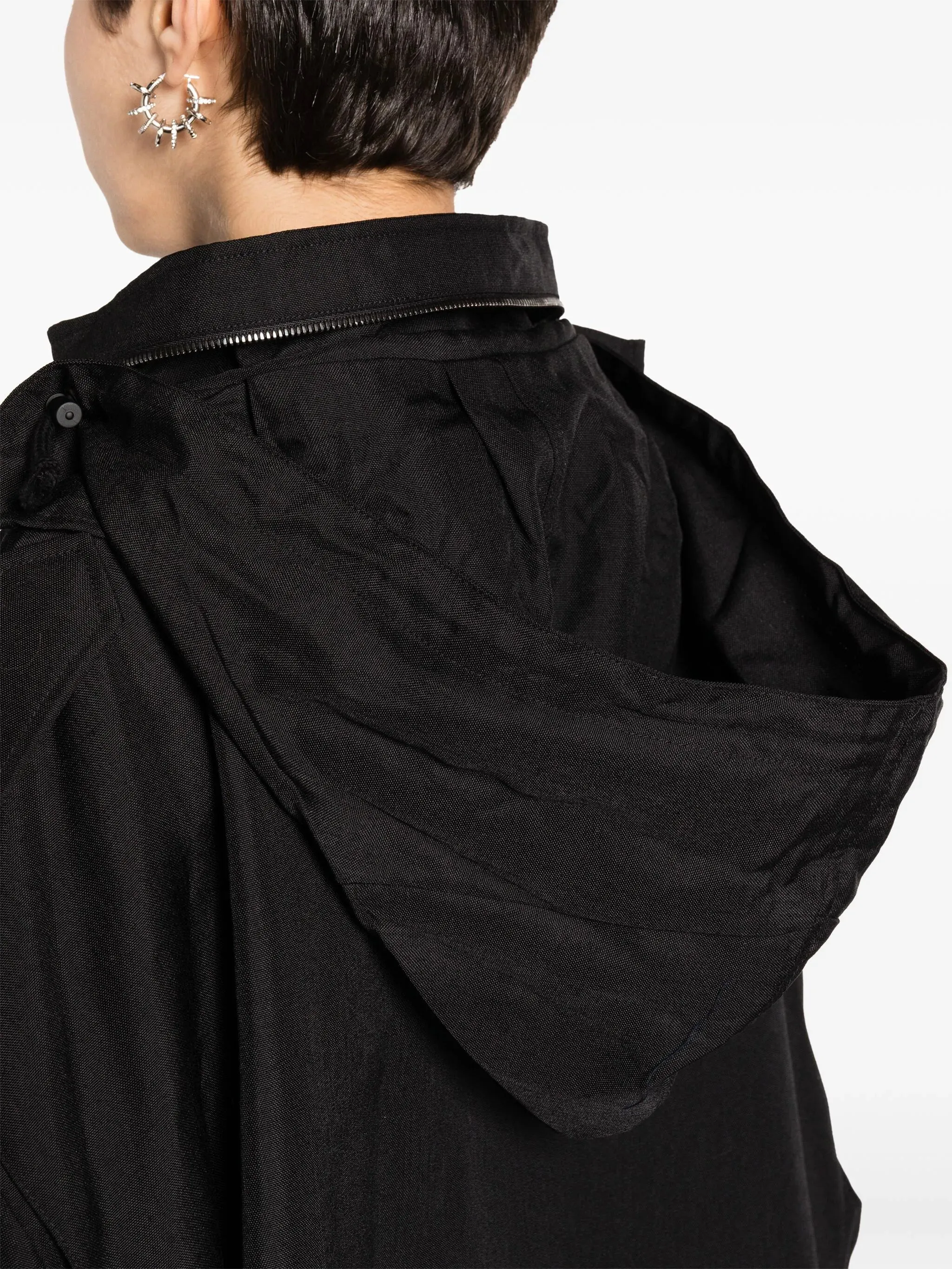 Oversized Sport Jacket - Black