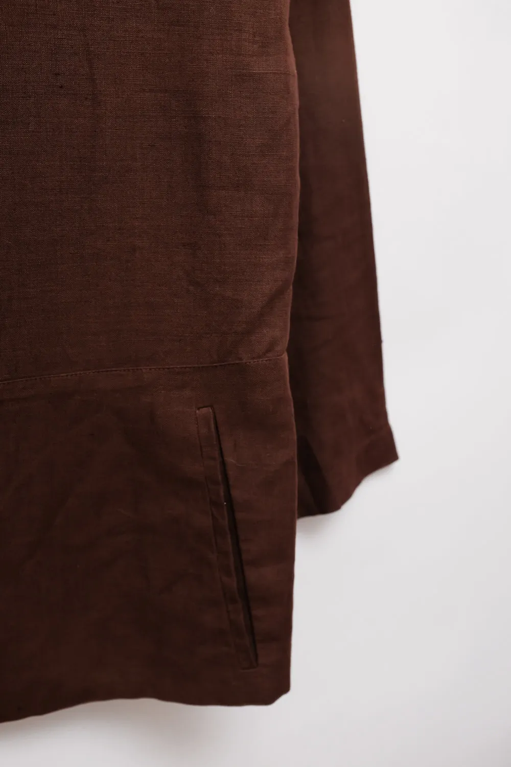 PURE LINEN CHOCOLATE BLAZER