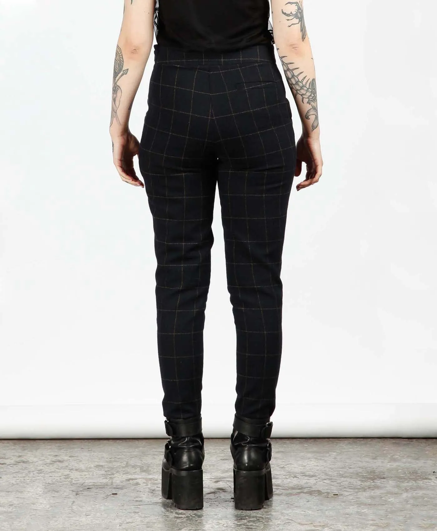 Rogue Check Side Zip Trousers