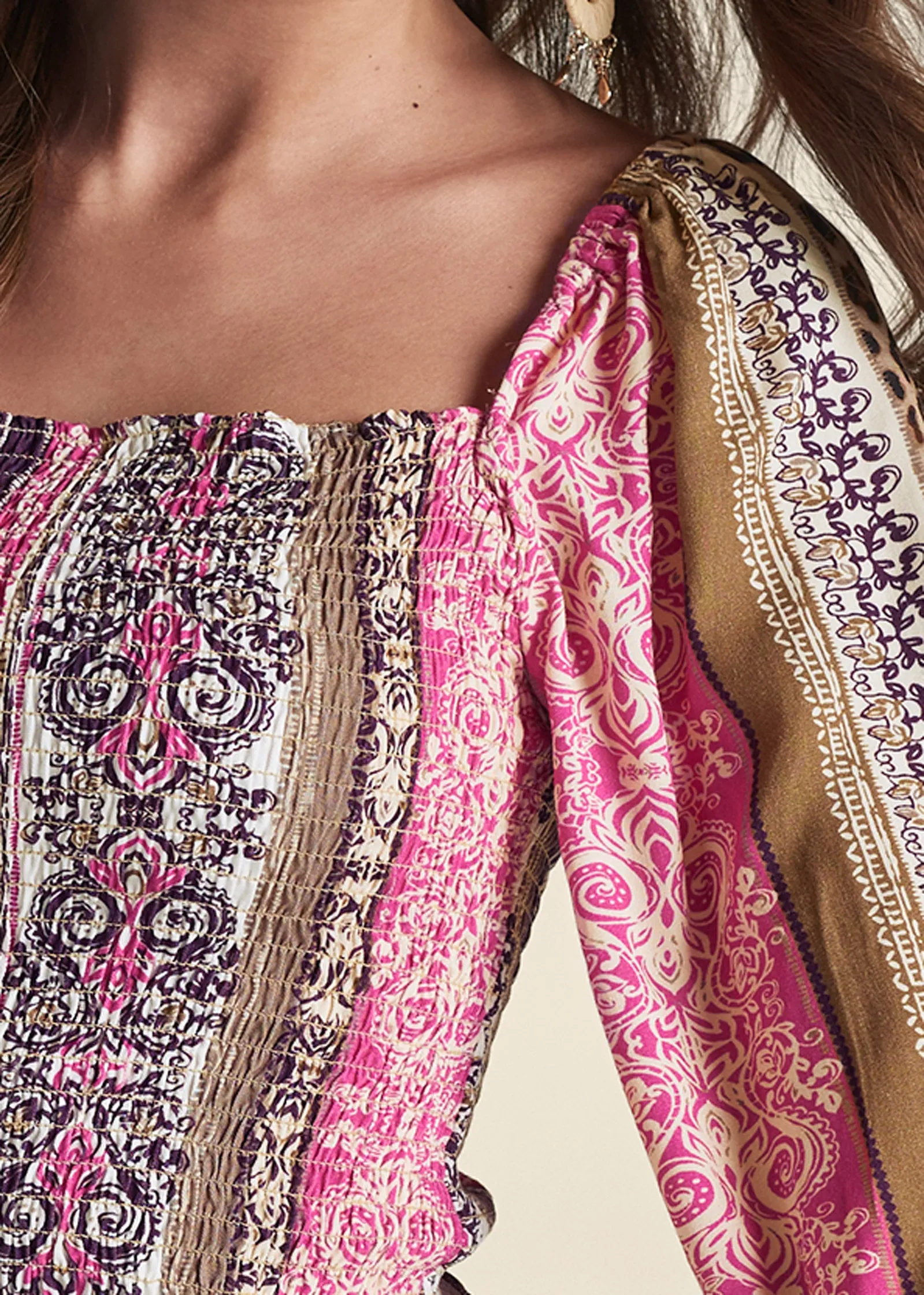Sandstorm Stripe Top - Pink Multi
