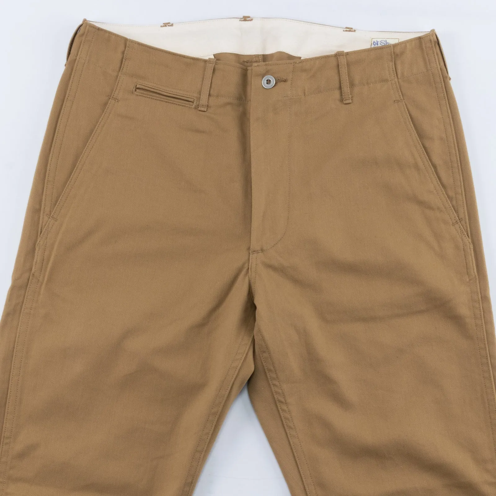 Slim Fit Army Trouser - Khaki