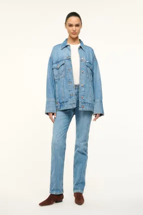 STAUD   WRANGLER THE BIGGEST JEAN JACKET | MID BLUE