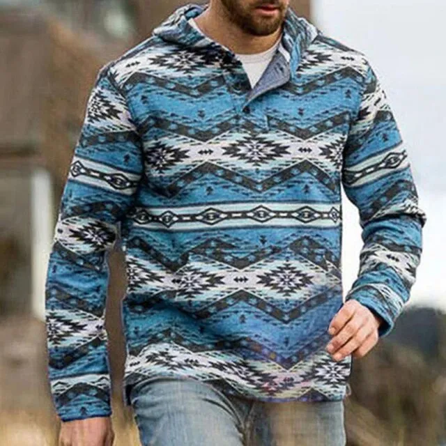 Wiaofellas Casual Long Sleeve Pockets Pullovers Spring Graphic Vintage Sweatshirts Men Clothing Autumn Loose All Match Hoodies Streetwear