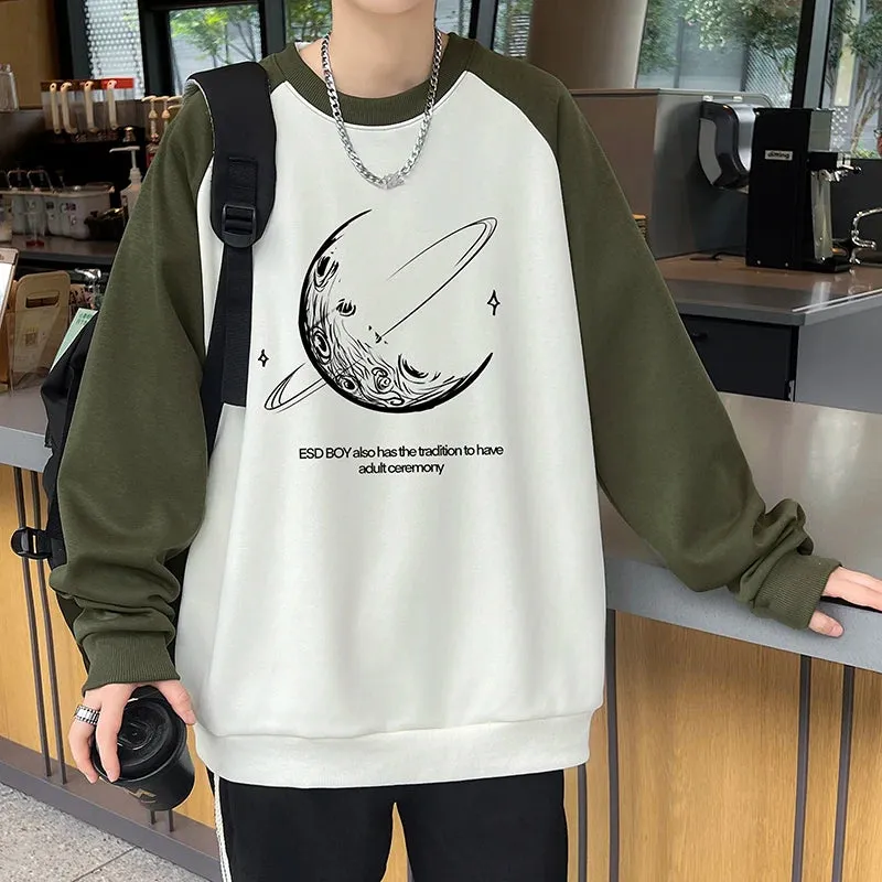 Wiaofellas  -  High Quality Men's Casual Cotton Sweatshirts Spring Autumn Outdoor Pullovers Loose Hoodies Hip Hop Streetwear Tops Clothing